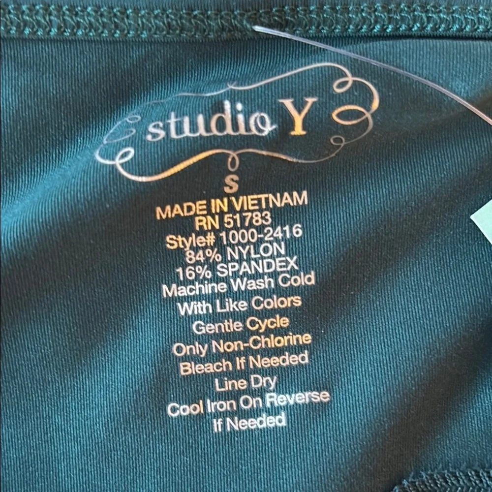 Studio Y Maurice’s 2 camisoles 1burgundy & 1 teal green with lace size Small - Picture 8 of 10